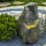 Various landscape rock types for a decorative outdoor garden.