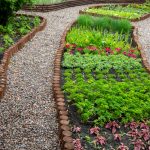 Front yard landscaping ideas with rocks for garden pathways.