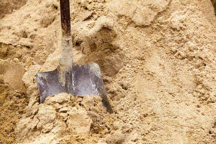 Washed sand for construction, ensuring the best project results.